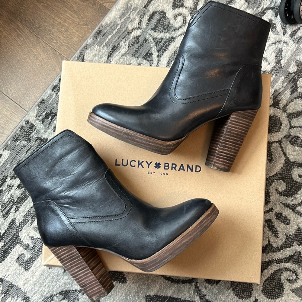 Lucky Brand leather boots 8.5
